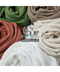 Pamuklu Multi Müslin Kumaş (3 katlı) | Kiremit