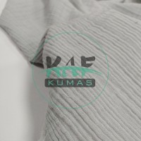 Dört Katlı Bürümcük Pamuk Müslin Kumaş | Geniş En | Gri