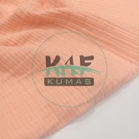 Dört Katlı Bürümcük Pamuk Müslin Kumaş | Coral Dört Katlı Bürümcük Pamuk Müslin Kumaş | Coral