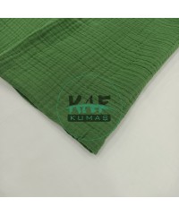 Dört Katlı Bürümcük Pamuk Müslin Kumaş | Çağla Yeşili