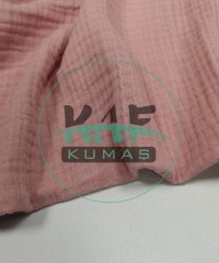 Dört Katlı Bürümcük Pamuk Müslin Kumaş | Gül Kurusu Dört Katlı Bürümcük Pamuk Müslin Kumaş | Gül Kurusu