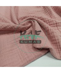 Dört Katlı Bürümcük Pamuk Müslin Kumaş | Gül Kurusu Dört Katlı Bürümcük Pamuk Müslin Kumaş | Gül Kurusu