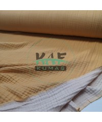 Dört Katlı Bürümcük Pamuk Müslin Kumaş | Geniş En | İki Renkli: Hardal ve Natural Dört Katlı Bürümcük Pamuk Müslin Kumaş | Geniş En | İki Renkli: Hardal ve Natural