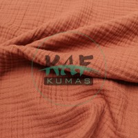 Pamuklu Multi Müslin Kumaş (3 katlı) | Kiremit Pamuklu Multi Müslin Kumaş (3 katlı) | Kiremit