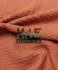 Pamuklu Multi Müslin Kumaş (3 katlı) | Kiremit Pamuklu Multi Müslin Kumaş (3 katlı) | Kiremit