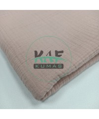 Dört Katlı Bürümcük Pamuk Müslin Kumaş | Soft Pembe Dört Katlı Bürümcük Pamuk Müslin Kumaş | Soft Pembe