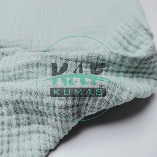 Dört Katlı Bürümcük Pamuk Müslin Kumaş | Su Yeşili (Mint) Dört Katlı Bürümcük Pamuk Müslin Kumaş | Su Yeşili (Mint)