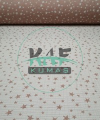 Desenli Dört Katlı Bürümcük Pamuk Müslin Kumaş | Pembe Yıldızlar Desenli Dört Katlı Bürümcük Pamuk Müslin Kumaş | Pembe Yıldızlar