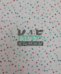 Baskılı Bambu Karışım Müslin Kumaş | Kırmızı Mavi Yeşil Şekiller Baskılı Bambu Karışım Müslin Kumaş | Kırmızı Mavi Yeşil Şekiller