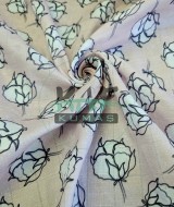 Baskılı Bambu Karışım Müslin Kumaş | Pamuk