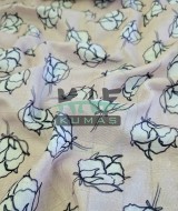 Baskılı Bambu Karışım Müslin Kumaş | Pamuk