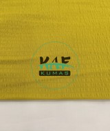 İki Katlı Gofre Müslin Kumaş | Hardal