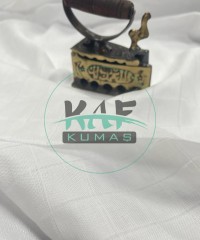 %70 Bambu %30 Pamuk Kareli Müslin Kumaş | Beyaz