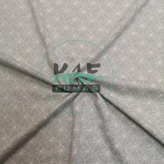 Baskılı %100 Pamuk Örme Müslin Kumaş | Mint Zambak Baskılı %100 Pamuk Örme Müslin Kumaş | Mint Zambak