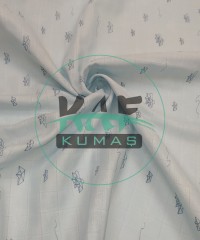Baskılı Bambu Karışım Müslin Kumaş | Soft Mavi Zemin Kağıt Gemi Baskılı Bambu Karışım Müslin Kumaş | Soft Mavi Zemin Kağıt Gemi