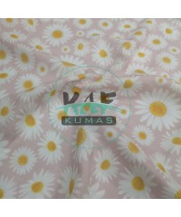 Baskılı %100 Pamuk Müslin Kumaş | Papatya 11-57