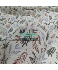 Baskılı %100 Pamuk Müslin Kumaş | Soft Dallar