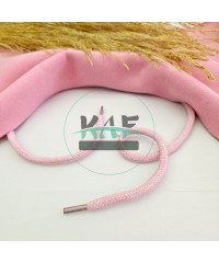 Pamuk Sweatshirt İpi | Plastik Uçlu 125 cm Kordon | Pembe Pamuk Sweatshirt İpi | Plastik Uçlu 125 cm Kordon | Pembe