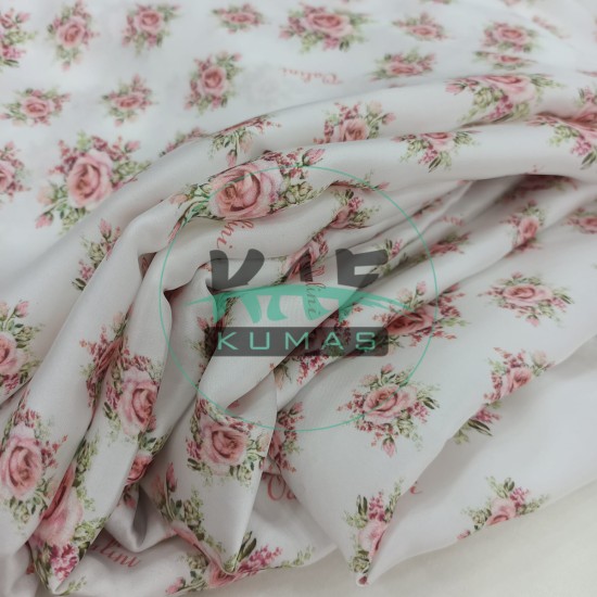 Saten Kumaş | Ciçek Baskılı