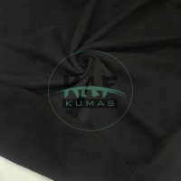 3 İplik Diagonel Kumaş | Siyah (Kalın 350/360 gsm)