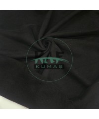 3 İplik Diagonel Kumaş | Siyah (Kalın 350/360 gsm)