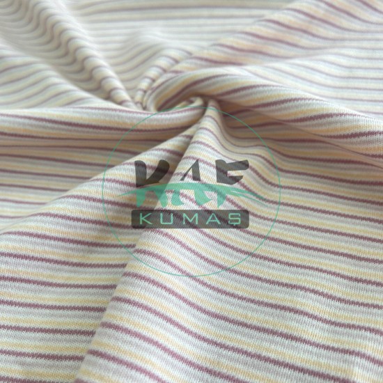 Çizgili İnterlok Kumaş