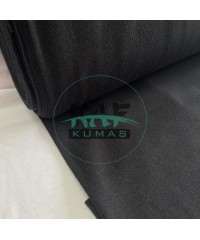 002 1x1 Ribana Kumaş | Esnek Penye Kumaş (Pamuklu, Likralı) | Siyah