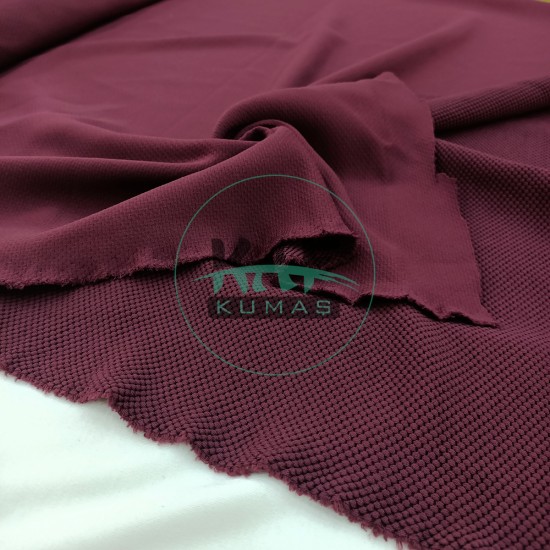 Petek Kumaş | Bordo Petek Kumaş | Bordo