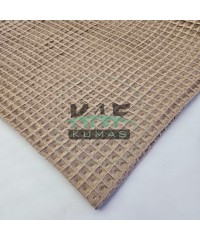 Büyük Kareli Waffle Pike Kumaş | 100% Pamuk | W-04