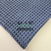 %100 Pamuklu 1 mt Büyük Kareli İndigo Waffle Pike Kumaş