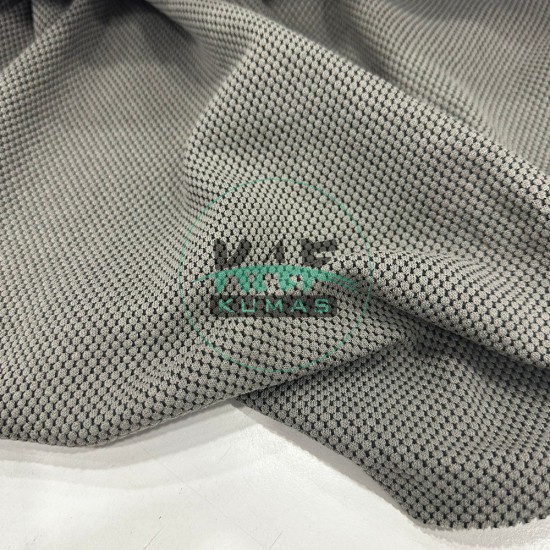 Pamuklu Petek Kumaş|Gümüş Gri