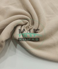Örme Waffle Kumaş | Krem Rengi Örme Waffle Kumaş | Krem Rengi