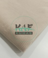 Örme Waffle Kumaş | Krem Rengi