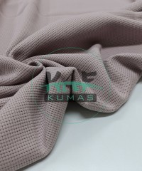 Örme Waffle Kumaş | Açık Pudra