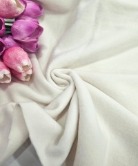 Organik Pamuk Polar Parça Kumaş | Ekru