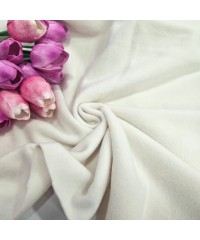 Organik Pamuk Polar Parça Kumaş | Ekru