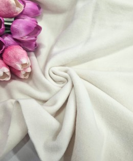 Organik Pamuk Polar Parça Kumaş | Ekru