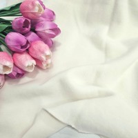 Organik Pamuk Polar Parça Kumaş | Ekru