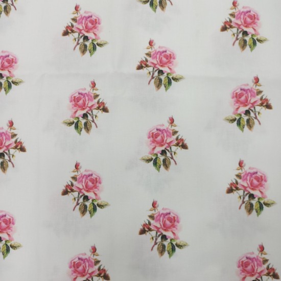 Baskılı Poplin Kumaş | Çiçek Baskılı Poplin Kumaş | Çiçek