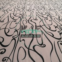Şifon Kumaş | Pembe Siyah Geometrik Şifon Kumaş | Pembe Siyah Geometrik