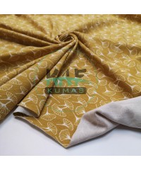 Baskılı Penye Süprem Kumaş | Hardal Motif Baskılı Penye Süprem Kumaş | Hardal Motif