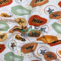Dijital Baskılı Penye Süprem Kumaş | Papaya Dijital Baskılı Penye Süprem Kumaş | Papaya