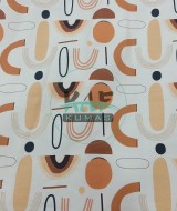 Dijital Baskılı Süprem Kumaş | Boho Şekiller