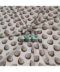 Dijital Baskılı Penye Süprem Kumaş | Kokonat