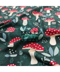 Dijital Baskılı Süprem Kumaş | Mantar