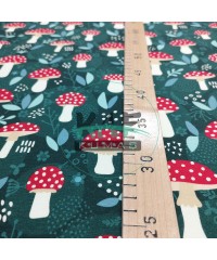 Dijital Baskılı Süprem Kumaş | Mantar