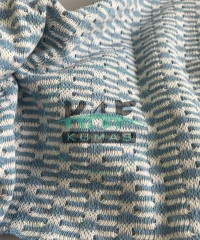 Zara Kumaş | Mavi Beyaz Jakarlı Kumaş