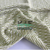 Zara Kumaş | Yeşil Beyaz Jakarlı Kumaş