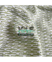 Zara Kumaş | Yeşil Beyaz Jakarlı Parça Kumaş 61