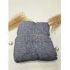 4 Katlı Denim Mavi Çift Taraflı Çift Kişilik Müslin Battaniye | 230 x 240 cm 4 Katlı Denim Mavi Çift Taraflı Çift Kişilik Müslin Battaniye | 230 x 240 cm
